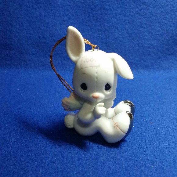 Precious Moments Sno-Bunny Falls For You Like I Do Ornament 520438 Vessel Mark - Picture 9 of 10